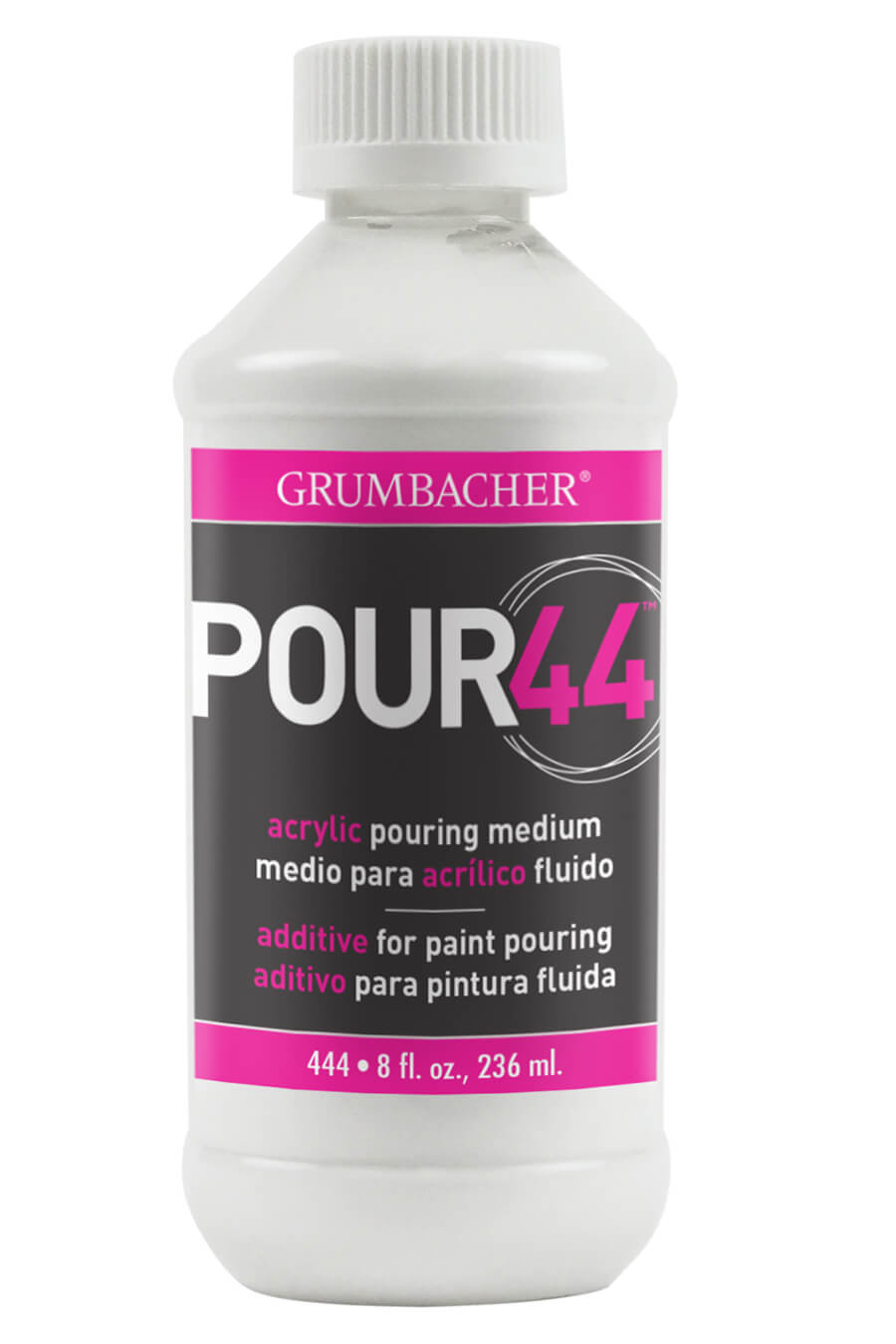 Grumbacher Pour44 Medium, Acrylic Pouring Medium, 2 L