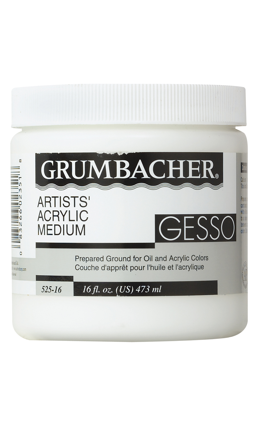 White Gesso, 16 oz. - Grumbacher Art
