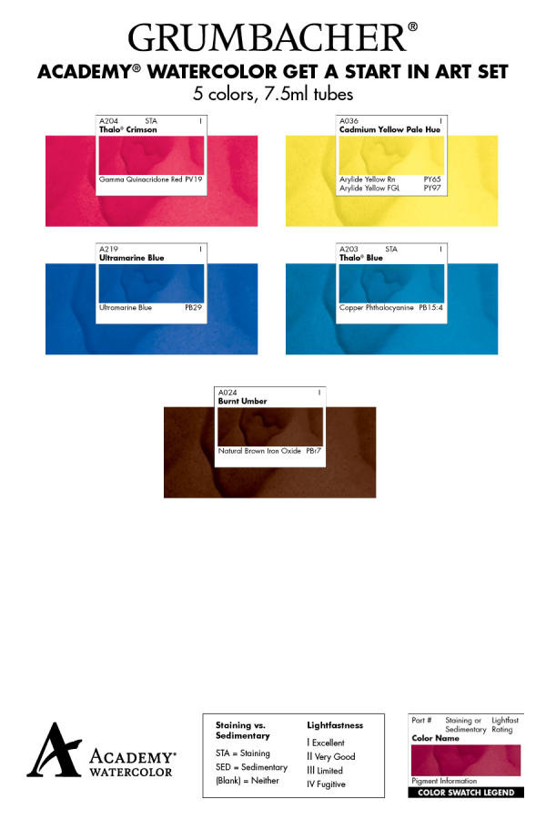Grumbacher® Academy® Watercolor Get a Start in Art Set Grumbacher Art
