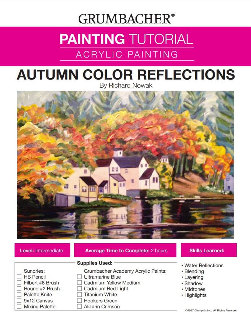 Autumn Color Reflections Tutorial Image